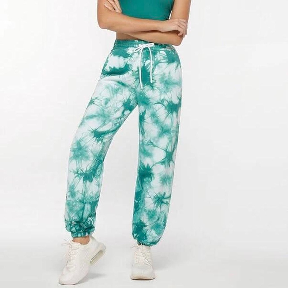 LORNA JANE GEUNGE TYE DYE TRACK PANTS - M